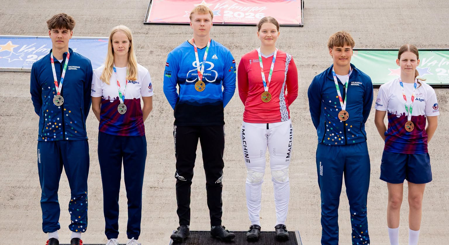 Ratnieks un Pedraudze Valmierā uzvar Latvijas Jaunatnes olimpiādes BMX sacensībās