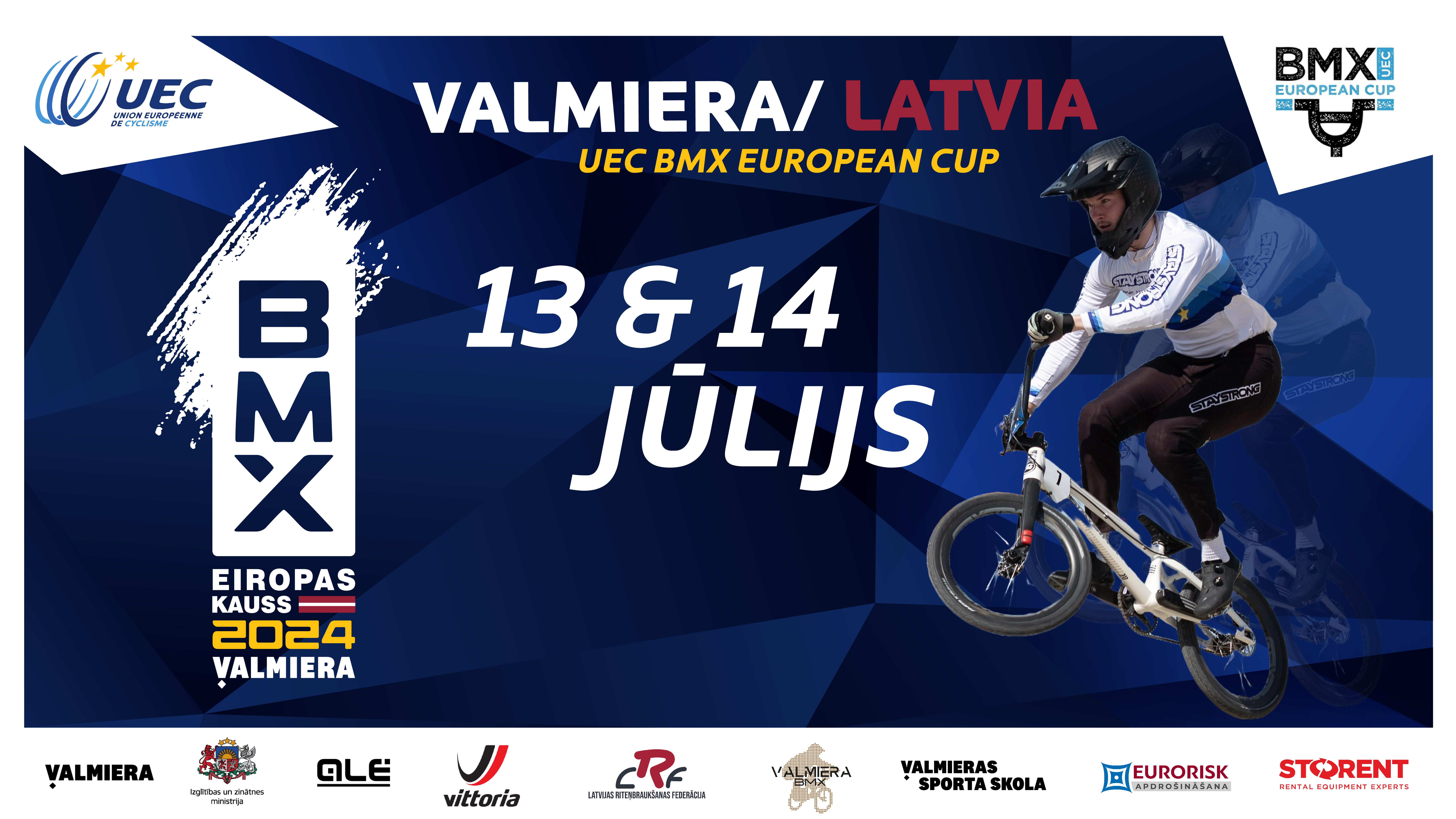 Nedēļas nogalē Valmierā notiks UEC BMX Eiropas kausa posmu sacensības