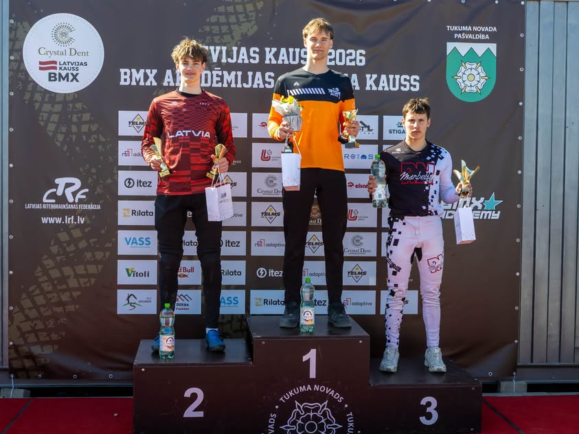 Tukumā ar Puriņa uzvaru Pro Open grupā startējusi jaunā “Crystal Dent” BMX LK sezona + FOTO Galerija