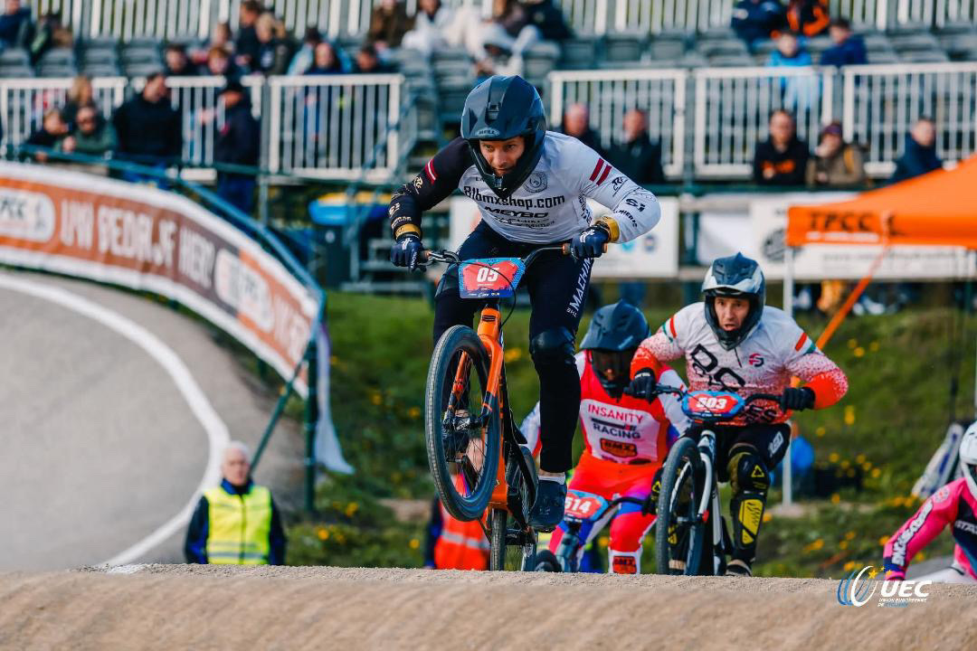 Jonkus uzvar jau ceturto BMX EK posmu pēc kārtas; TOP3 arī Turkins, Bogomazovs un Kāpiņš