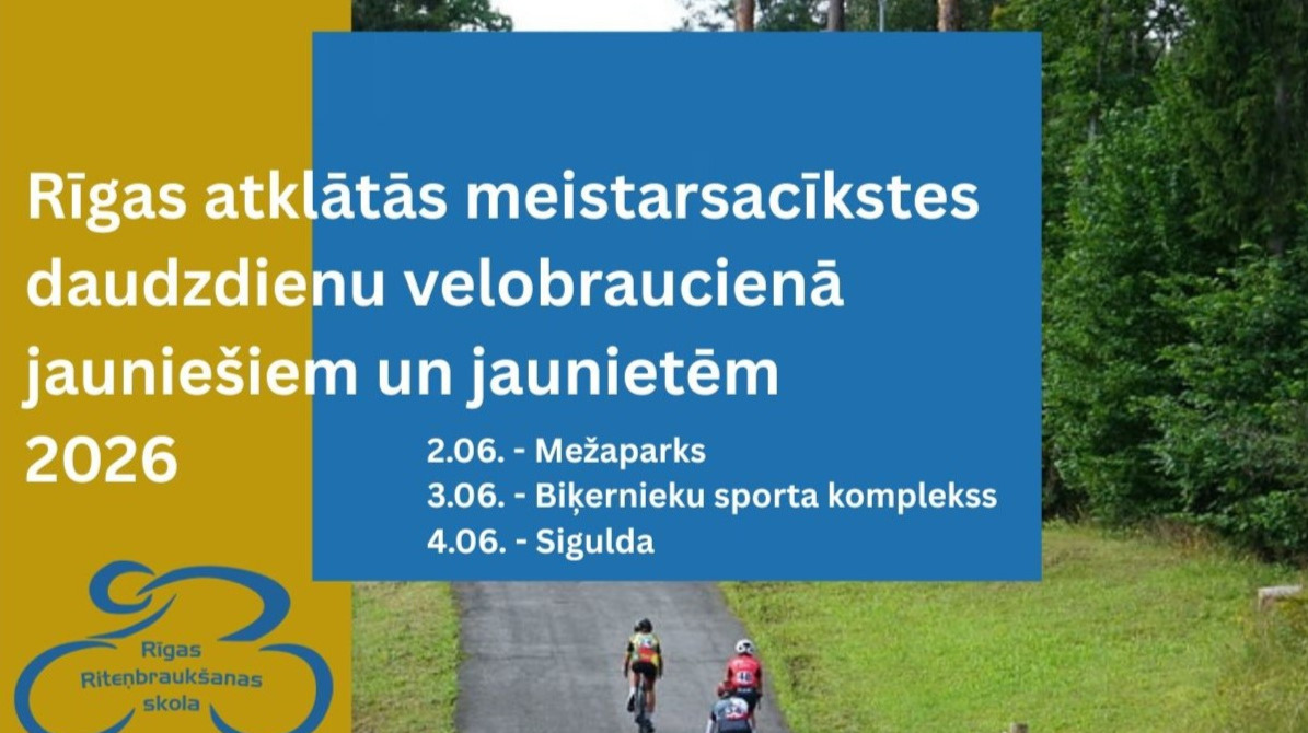 Jūnija sākumā notiks Rīgas atklātās meistarsacīkstes daudzdienu braucienā U17 grupām