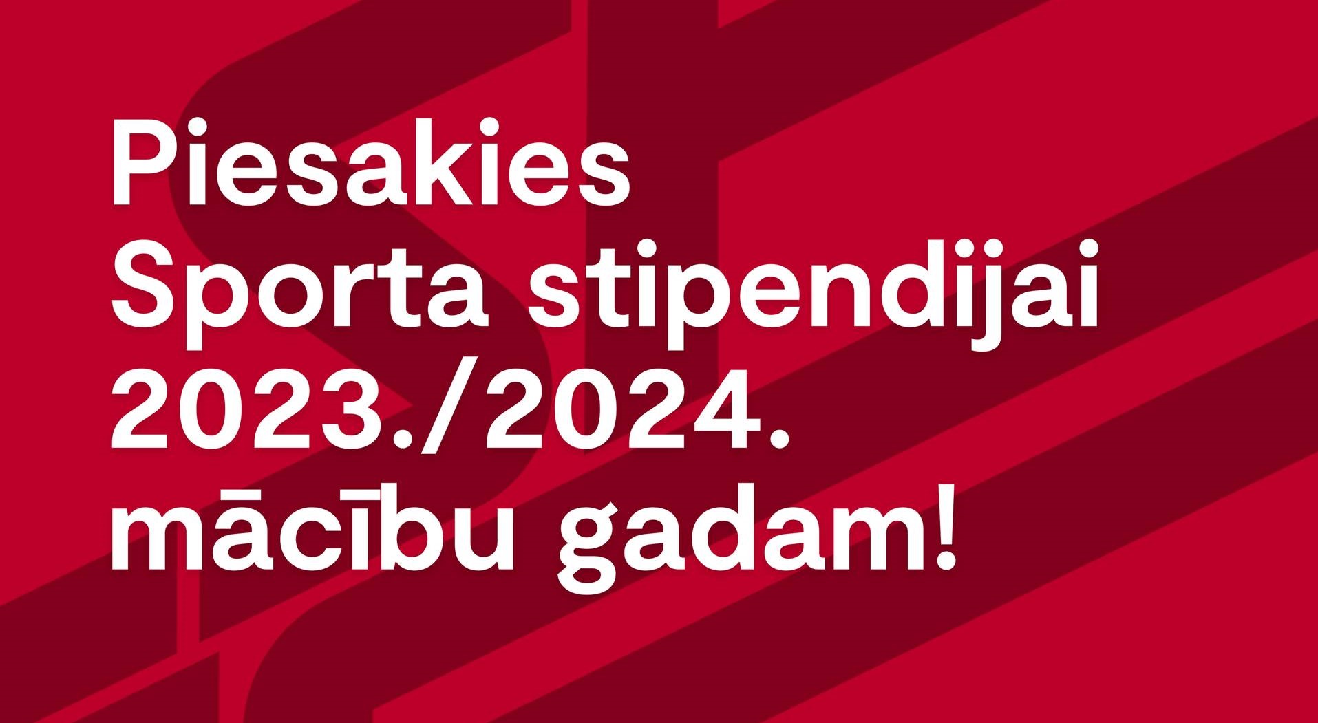 LSFP izsludina Sporta stipendiju konkursu 2023./2024. mācību gadam