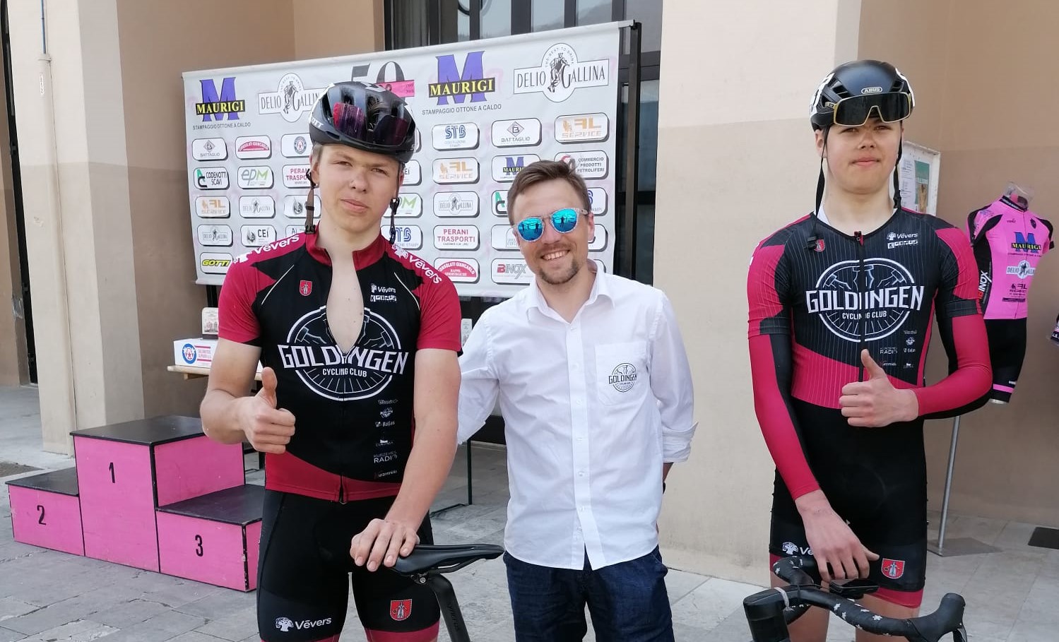 Kuldīgas jaunie riteņbraucēji aizvadījuši sacensības Itālijā
