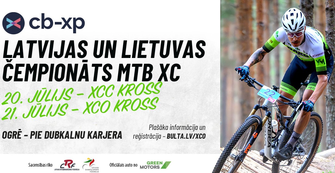 Atvērta dalībnieku reģistrācija uz cb - xp Latvijas un Lietuvas čempionātu MTB XCC un XCO krosā