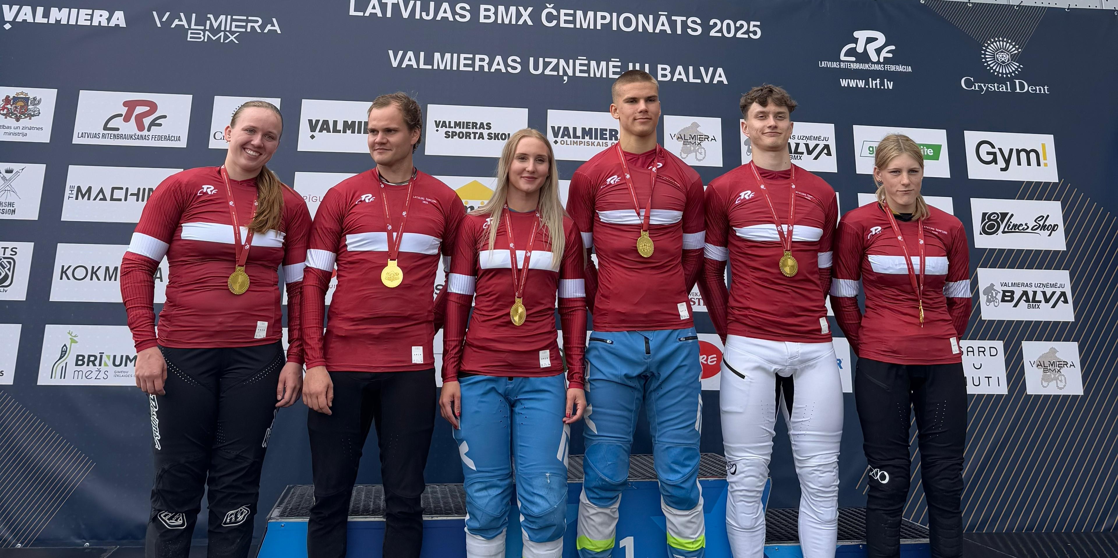 Pedraudzis, Stūriška un Apels — labākie BMX Latvijas čempionātā Valmierā
