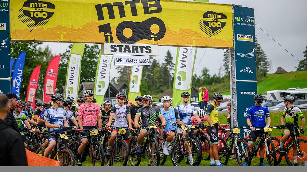 Vivus.lv MTB maratona sezonas finālposmā Apē uzvar čempioni Muižnieks un Steinburga