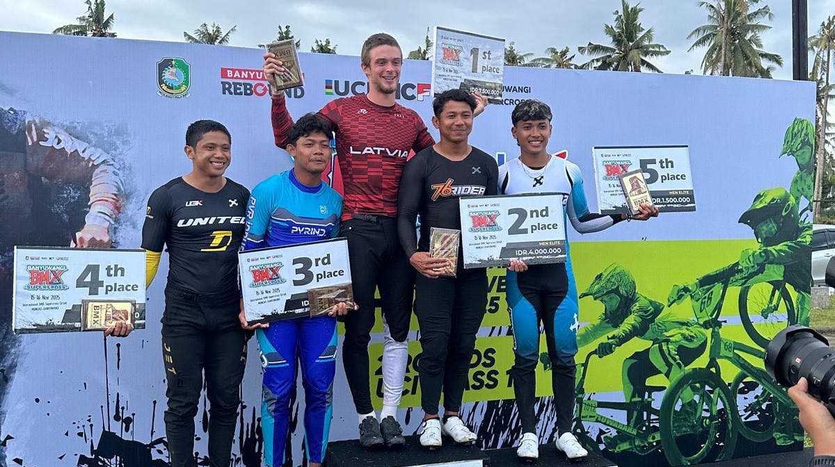 Treimanis spraigā cīņā izcīna otro uzvaru UCI C1 kategorijas sacensībās Indonēzijā